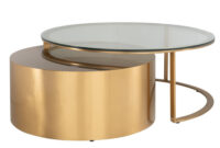 2Er Set Couchtisch Rund, Couchtisch Gold inside Couchtisch Gold Rund