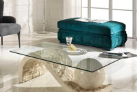 Design Couchtisch French Aus Glas Und Stein regarding Couchtische Glas